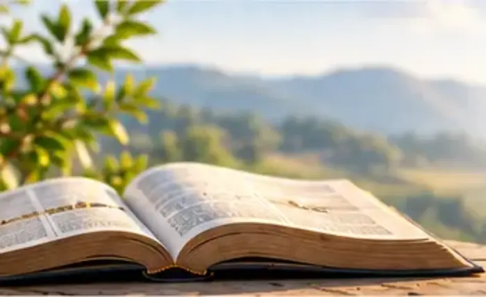 An open Bible.
